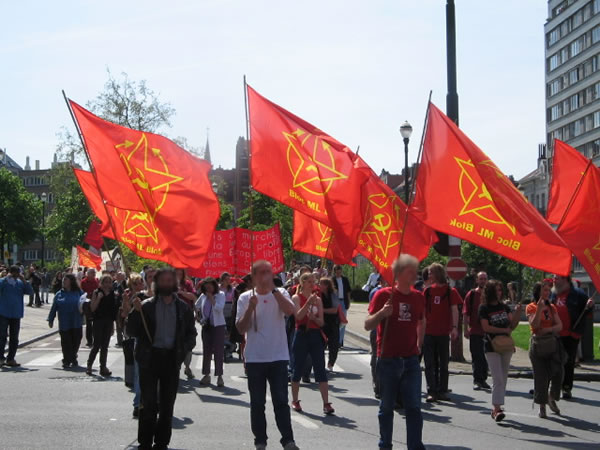 La délégation du Bloc au cortège du Premier Mai à Bruxelles