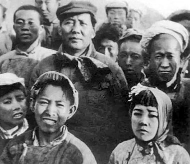 Mao Zedong dans les masses populaires