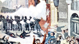 Centre MLM-1902-fusillade rue haute à Bruxelles
