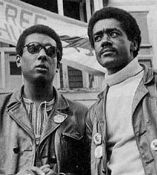 Carmichael et Seale durant la campagne pour la libération de Huey Newton