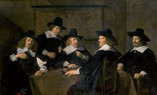 Frans Hals-portrait de groupe des régents de l'hopital sainte elisabeth