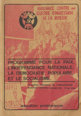 AMADA - TPO : Programme pour la paix, l'indépendance nationale, la démocratie populaire, et le socialisme 
