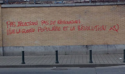 Chaulage anti-électoral a Bruxelles à proximité de la gare du Midi