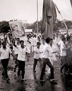 Manifestation maoïste en Inde - 1967