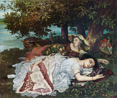 Les demoiselles des bords de la seine (1857)
