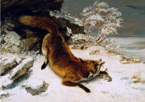 Renard dans la neige (1860)