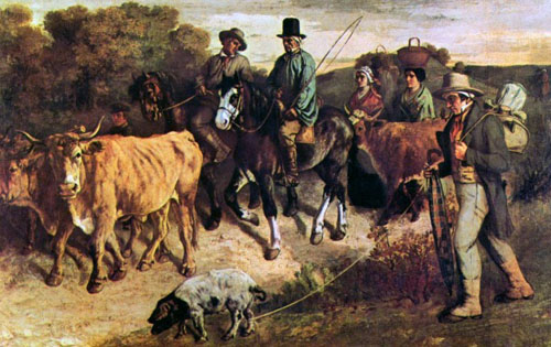 Les paysans de Flagey revenant de la foire (1850)