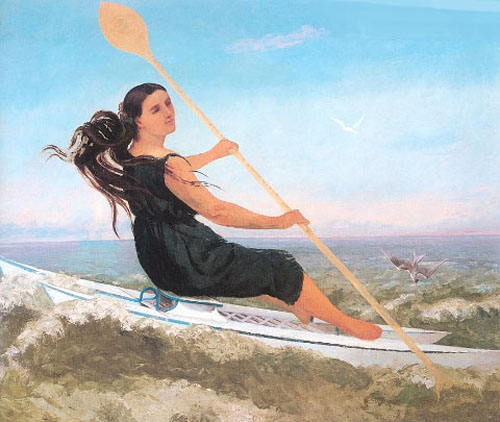La Femme au Podoscaphe (1865)