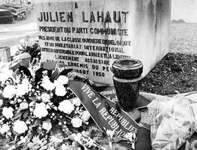 Sépulture de Julien Lahaut