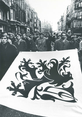 Leuven 1968, manifestation étudiante