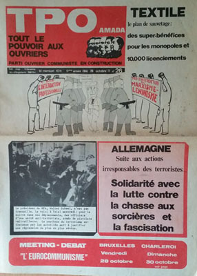 Bimensuel TPO-AMADA du 26 octobre 1977 (n° 26)