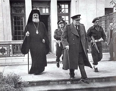 Mr. Damaskinos et W. Churchill