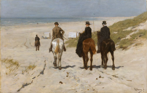 Anton Mauve - Chevauchée matinale sur la plage