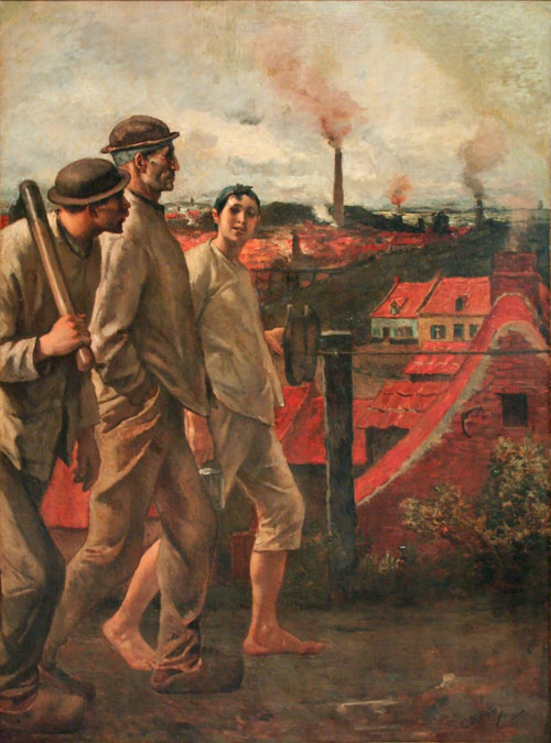 Constantin Meunier - Terugkeer van de mijn (Retour de la mine) 