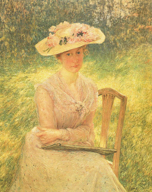 Émile Claus - Portret van Jenny Montigny (Portrait de Jenny Montigny)