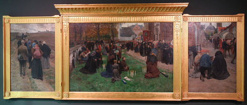 Frans Van Leemputten - De kaarskensprocessie te Scherpenheuvel (La procession aux chandelles à Scherpenheuvel)