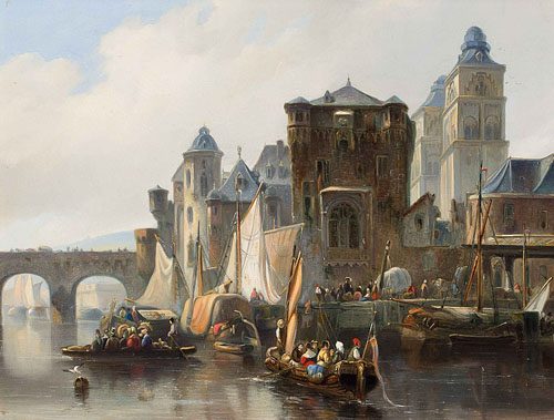 Johannes Bosboom - Une vue de Coblence