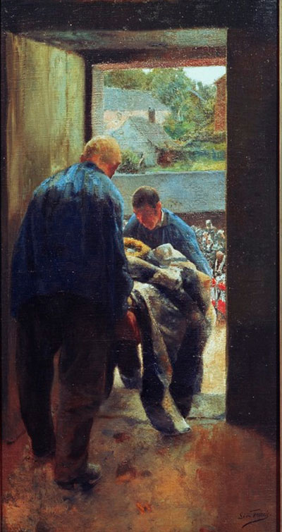 Léon Frédéric - Le paysan mort
