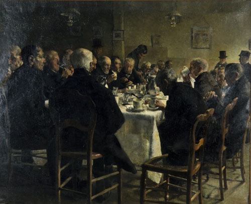 Léon Frédéric - Repas de Noël à l’hospice
