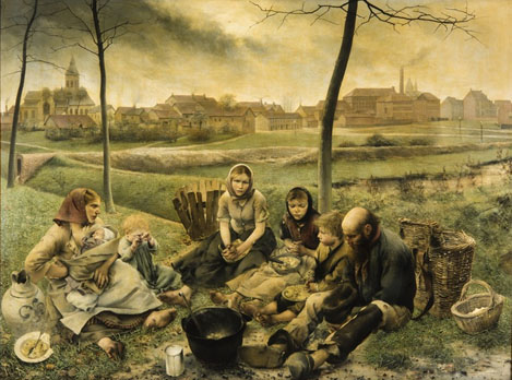 Léon Frédéric - Les marchands de craie (Centre : Midi)