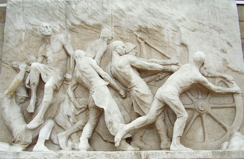 Monument au Travail - fresque 
