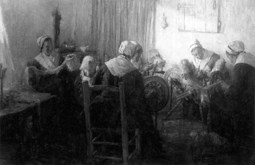 Pierre Jacques Dierckx - Les fileuses