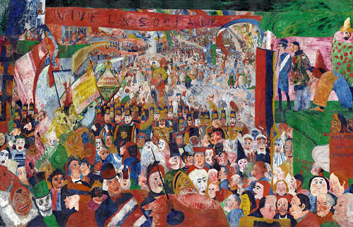 James Ensor - L’Entrée du Christ à Bruxelles en 1889