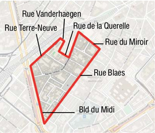 Périmètre de la rafle des Marolles 