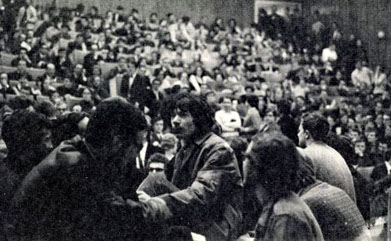 Meeting à l'Université de Gand - mars 1969