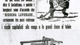 Propagande du Parti Socialiste italien pour les élections de 1919