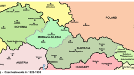 La Bohème, la Moravie et la Silésie, la Slovaquie et l’Ukraine carpathique tout à l’Est