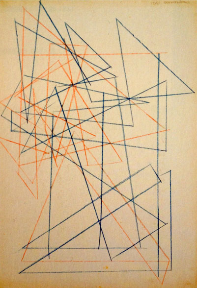 Alexandre Rodtchenko, Etudes pour une construction, 1921