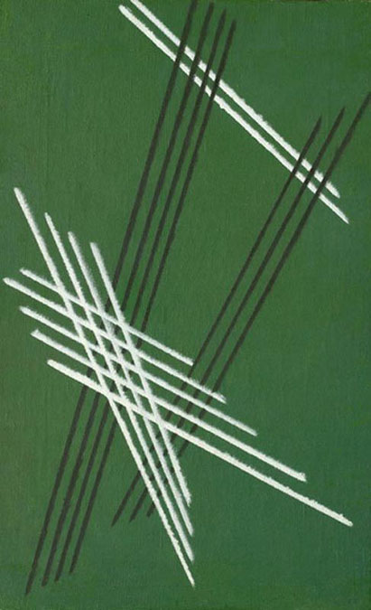 Alexandre Rodtchenko, Lignes sur une base verte n°92, 1919