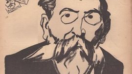 Paul Brousse (1844-1912), chef de file du courant possibiliste, représenté par Aristide Delannoy en 1908 sur une couverture d’un journal anarchiste