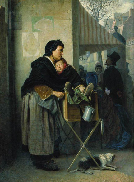 Une vue de Paris par le peintre réaliste russe Vassili Perov en 1862