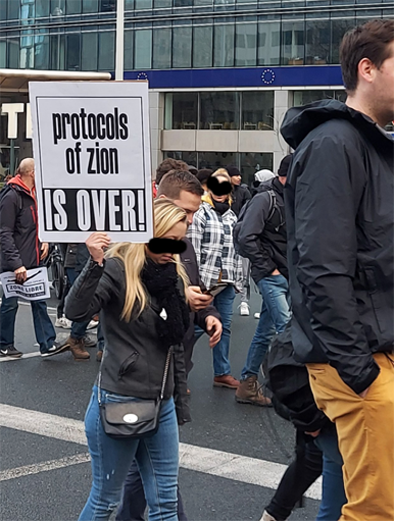 "Marche pour la liberté" le 21 novembre : manifestation d'un antisémites ouvert