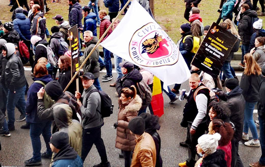 Membres de Civitas et de la dissidente de "En colère", dissidence de Nation