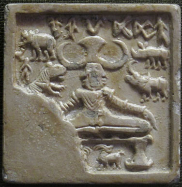 Empreinte de sceau avec inscription, civilisation de Mohenjo-daro (3000 – 1800 ans) avant notre ère