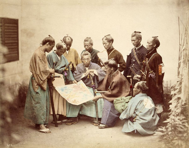 Guerriers du clan Shimazu dans les années 1860