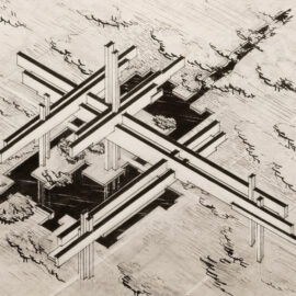 Ville aérienne par Lazar Khidekel