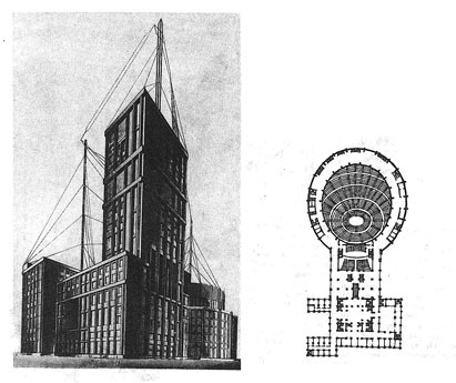 Le projet des frères Vesnine, premier projet architectural de type constructiviste
