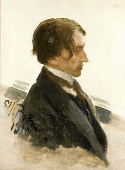 Portrait du peintre Isaac Brodsky par Ilya Repine (1910)