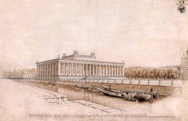 Alters Museum, dessin de Karl Friedrich Schinkel