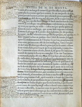 Seconde édition des Essais, annoté par Montaigne en prévision de la troisième édition