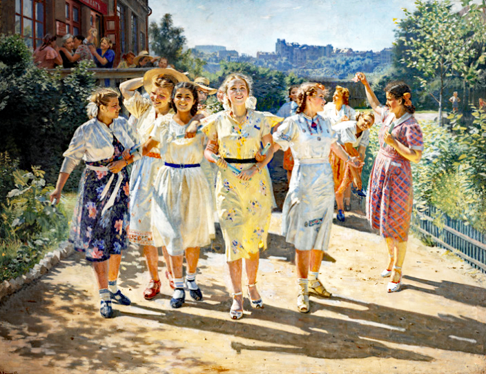 Akhmed Abadullovich Kitaev, "Nous allons à une nouvelle vie", URSS 1953
