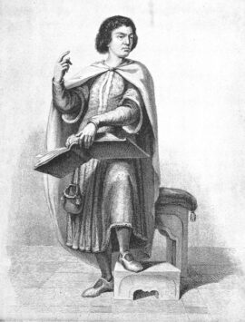 Abélard enseignant - gravure du XIXe siècle
