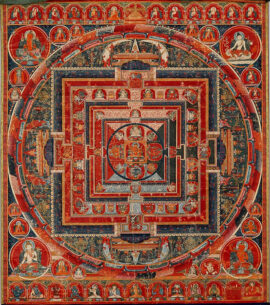 Mandala de Manjushri, Tibet, 14e siècle