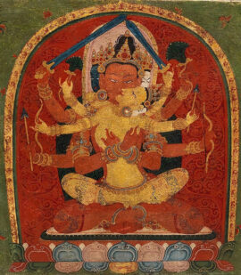 Manjushri et Prajñāpāramitā Devī, Tibet, 13e siècle