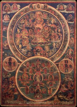 Les divinités paisibles et courroucées, Tibet, 19e siècle