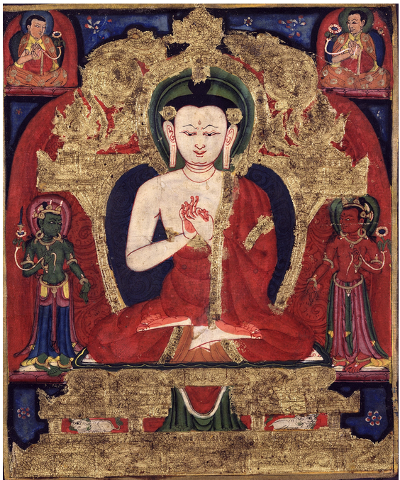 Le Bouddha Vairocana, Tibet, 14e siècle